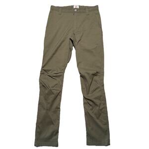 LIVSN Flex Canvas Pants Men 32x34 Olive Green Trail Hiking Climbing Outdoors